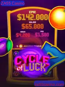 Descubra as Emoções do Jogo 'CycleofLuck' no ZA55 Casino